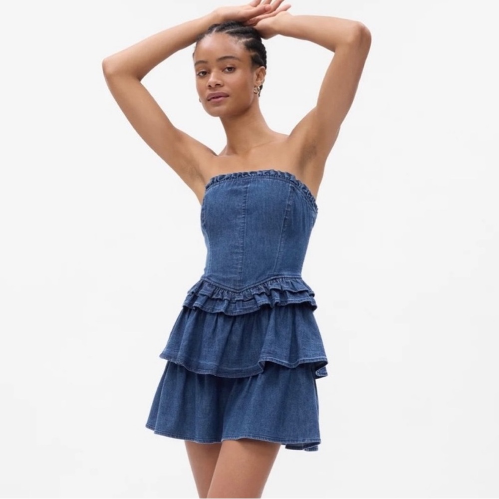Loveshack fancy Gap denim dress